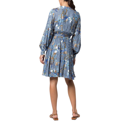 Abito Donna fantasia floreale Celeste KOCCA- Francavilla Moda